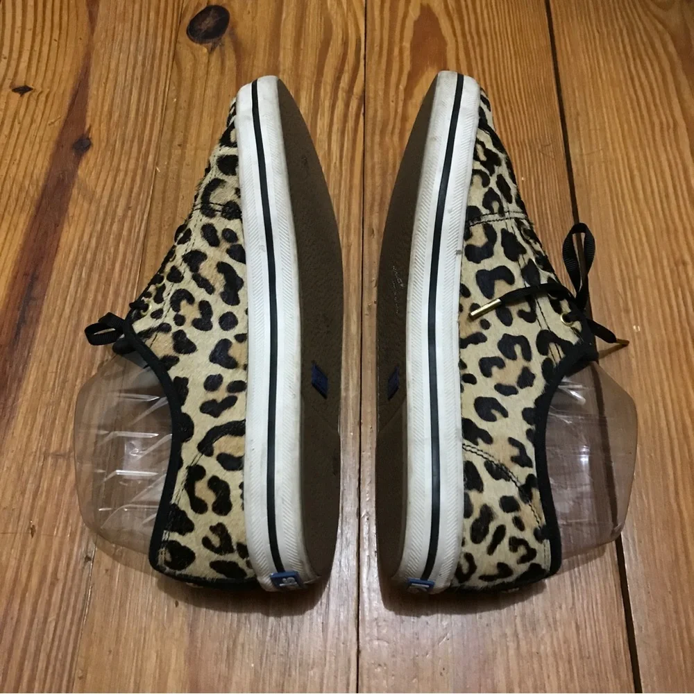 Keds Kate Spade Animal Hair Leopard Print Sneakers, EUC, 7.5 - Picture 8 of 13